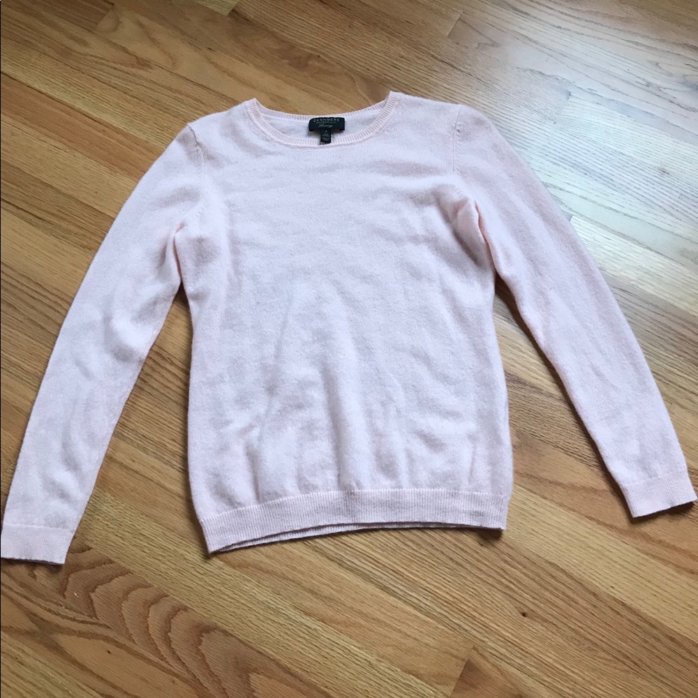 pink cashmere sweater